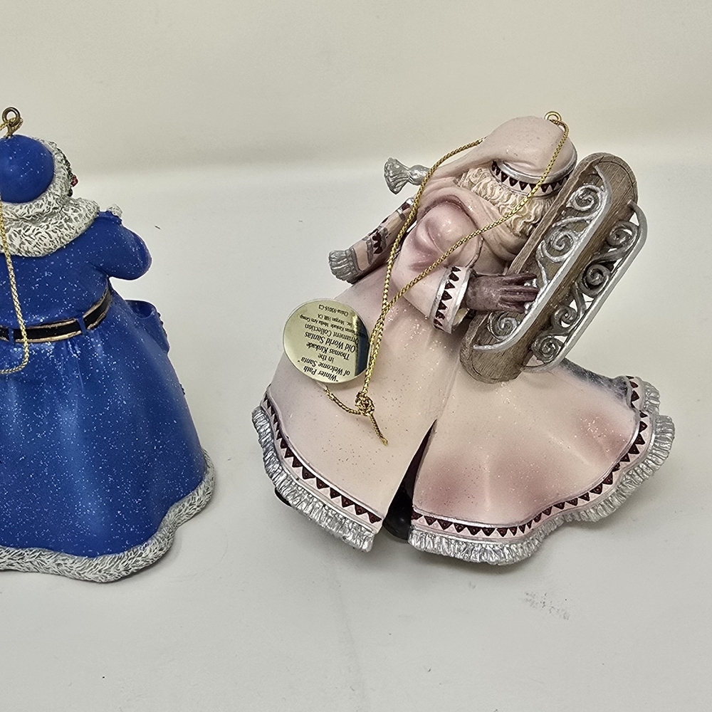 Vtg Ashton Drake Thomas Kinkade old world santa ornament collection set of 3 - Picture 7 of 9